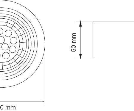 SemiEmbutido Ar111 Redondo 2453