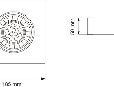 SemiEmbutido 2454 Ar111 Cuadrado