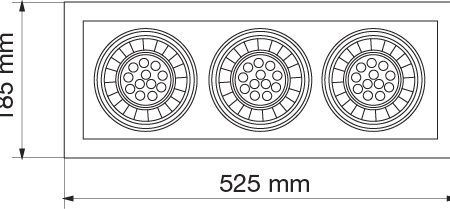 Plafon Cardanico Ar111 30/3AP