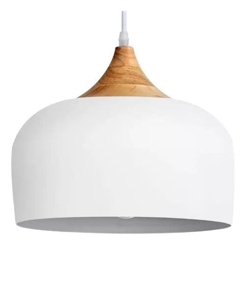Colgante Cerys 30cm Blanco