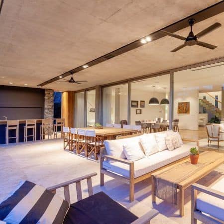 Ventilador Pala Madera Con Plafon Led