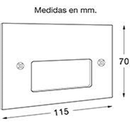 Embutido Pared Vivere Caja Rectangular